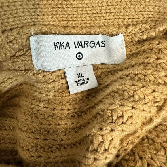 Kika Vargas X Target Metallic Back Tie Sweater Gold Metallic Knit Size XL - Picture 12 of 13
